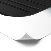 フラグ付きイエローレース市松模様にカー ポスター (角)