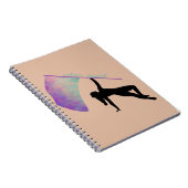 フラグ付きカラーガード – 紫/緑 ノートブック (右側)