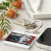 フラグ付きプロシアのチン キーホルダー (正面右)