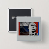 フラグ付きプロシアのチン 缶バッジ (正面&裏面)