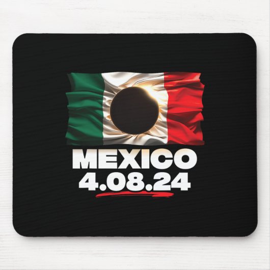 フラグ全体4.08.24トータル太陽のエクリプスメキシコ2 マウスパッド (正面)