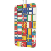 フラグ国際的コラージュ、世界の国旗 カーエアーフレッシュナー (左)