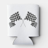 フラグ市松模様にデザインクーラーボックス 缶クーラー (裏面)