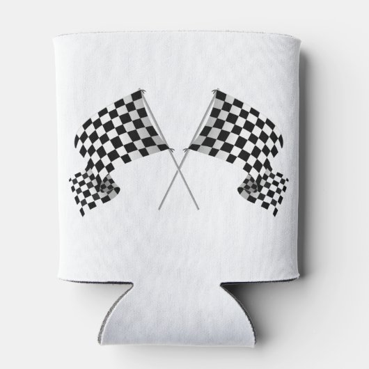 フラグ市松模様にデザインクーラーボックス 缶クーラー (裏面)