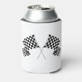 フラグ市松模様にデザインクーラーボックス 缶クーラー (缶裏面)