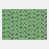 フラグ市松模様にデザインラッピング紙シート ラッピングペーパーシート (正面2)