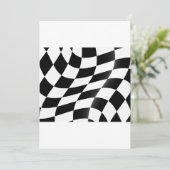 フラグ市松模様に招待状 招待状 (スタンド正面)