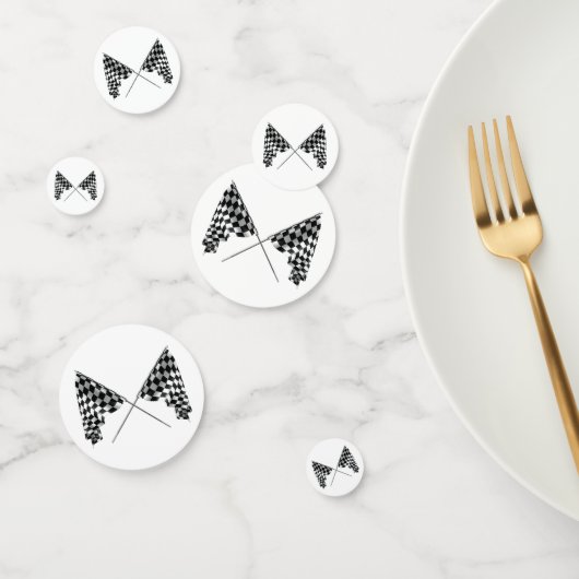 フラグ市松模様に紙吹雪 コンフェッティ (グループ)