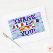 フラグ感謝してい2矩形ステッカー 長方形シール (封筒)