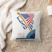 フラグ日 クッション (ブランケット)