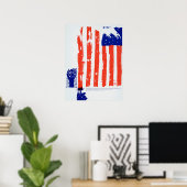 フラグ未編集ヴィンテージ写真オールド美的写真 ポスター (ホームオフィス)