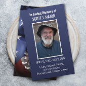 フラグ祈りの言葉カードフォトブルーグラデーションカード 名刺