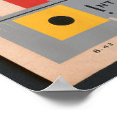 フラグ航海のとモールス符号 ポスター (角)