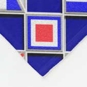 フラグ航海のの色 フリースブランケット (角)