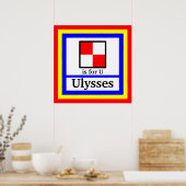 フラグ航海のはUとYour Child's Name ポスター (キッチン)