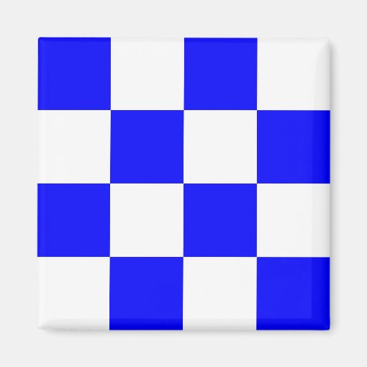 フラグ航海のアルファベットの信号文字N (11月) マグネット (正面)