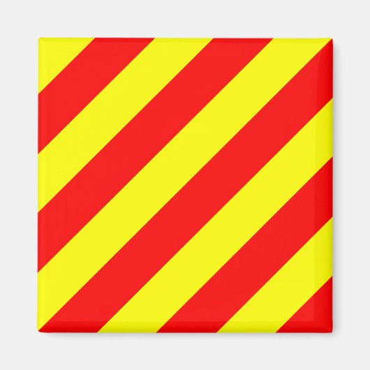 フラグ航海のアルファベット記号Y （ヤンキー） マグネット (正面)