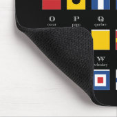 フラグ航海のアルファベット マウスパッド (コーナー)