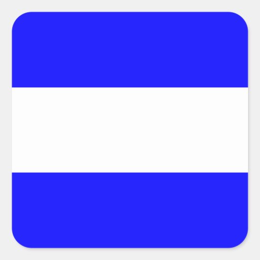 フラグ航海のシグナル文字J （ジュリエット） スクエアシール (正面)