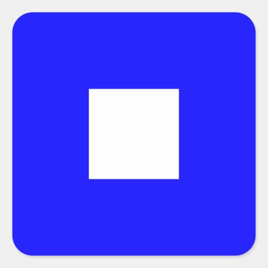 フラグ航海のシグナル文字P (Papa) スクエアシール (正面)