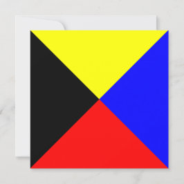 フラグ航海のシグナルZulu文字Z