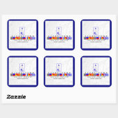 フラグ航海のジョージタウンサウスカロライナのシール スクエアシール (シート)