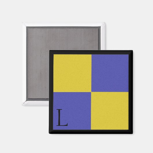 フラグ航海のマグネットアルファベット文字L マグネット (正面/裏面)
