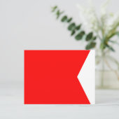 フラグ航海の信号文字B (ブラボー) ポストカード (スタンド正面)