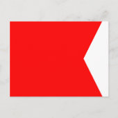 フラグ航海の信号文字B (ブラボー) ポストカード (正面)