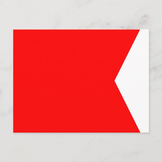 フラグ航海の信号文字B (ブラボー) ポストカード (正面)