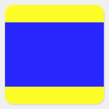 フラグ航海の信号文字D （デルタ）