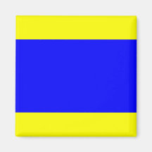 フラグ航海の信号文字D （デルタ）