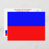 フラグ航海の信号文字E (エコー) ポストカード (正面/裏面)