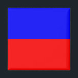 フラグ航海の信号文字E (エコー) マグネット<br><div class="desc">フラグ航海の信号文字E正方形冷蔵庫用マグネット。正方形の海洋信号フラグ意味"エコー" – 文字E赤と青の色の色のストライプのバーマグネット。</div>