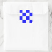 フラグ航海の信号文字N (11月) スクエアシール (バッグ)