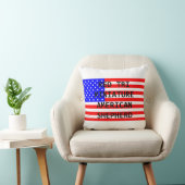 フラグ赤い三角形のミニアムシート名 クッション (椅子)