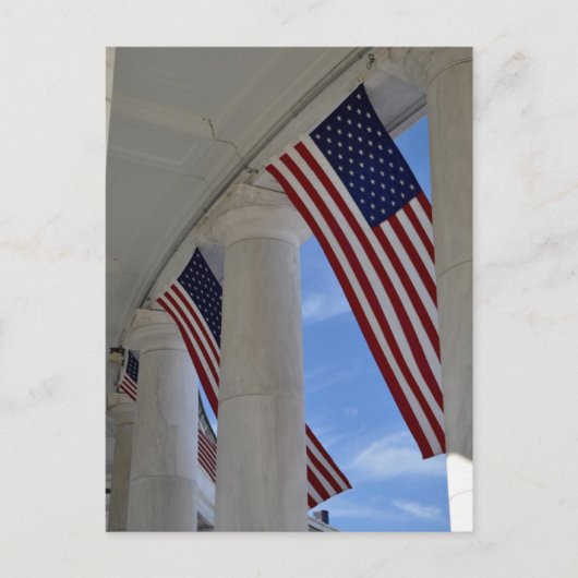 フラグ飛んでいる ポストカード (正面)