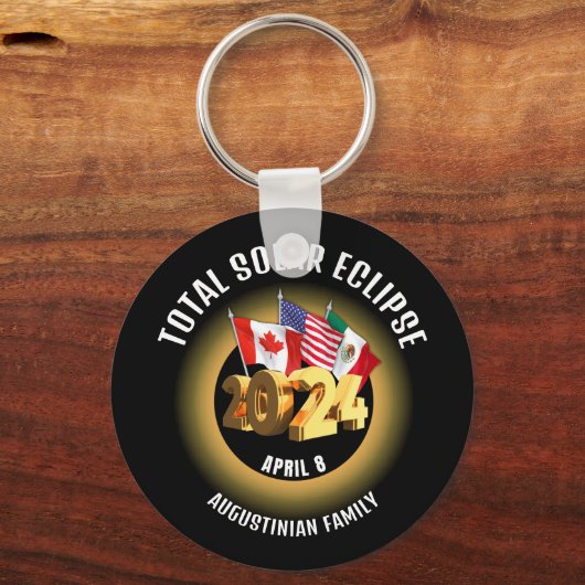 フラグ2024皆既食太陽のファミリー キーホルダー (裏面)