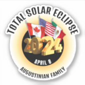 フラグ2024皆既食太陽のファミリー シール (正面)