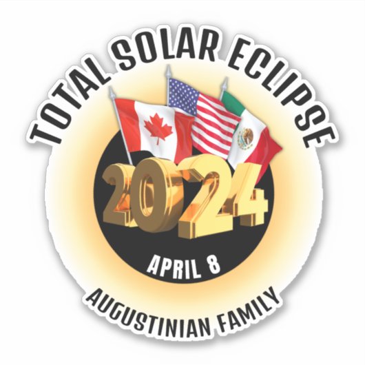 フラグ2024 TOTAL 太陽の ECLIPSEファミリーステッカー シール (正面)
