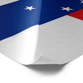 フラグ – アンティルオランダ- ポスター (角)