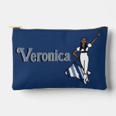 フラグ/カラーガードアクセサリーバッグ青 アクセサリーポーチ (正面)