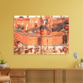 フラグ・カーンの指導の下でモンゴル人 キャンバスプリント (インサイチュ (リビング))