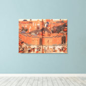 フラグ・カーンの指導の下でモンゴル人 キャンバスプリント (インサイチュ (ウッドフロア))