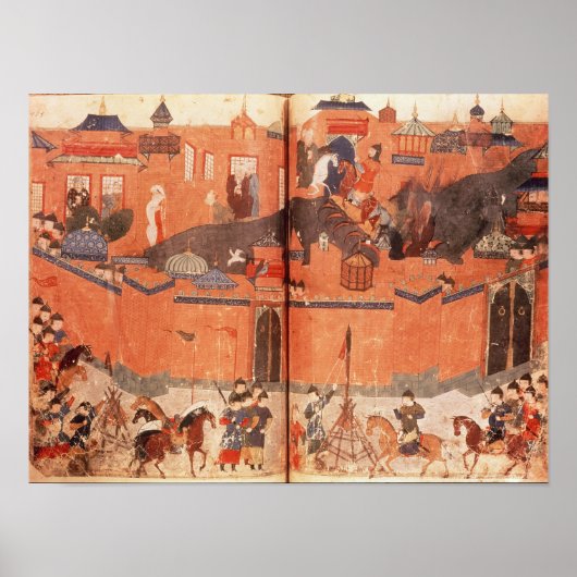 フラグ・カーンの指導の下でモンゴル人 ポスター (正面)