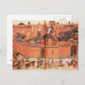 フラグ・カーンの指導の下でモンゴル人 ポストカード (正面/裏面)