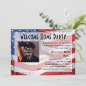フラグ/フォト軍隊ウェルカムホームパーティの招待状 招待状 (スタンド正面)