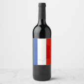 フラグ フランス国旗 ワインラベル (正面)