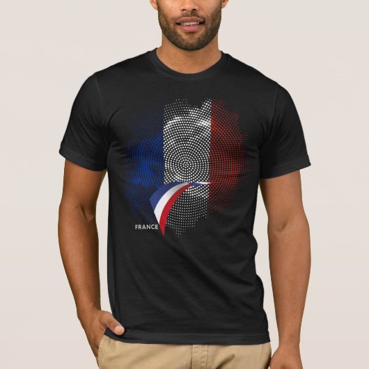 フラグ フランス国旗 Tシャツ (正面)