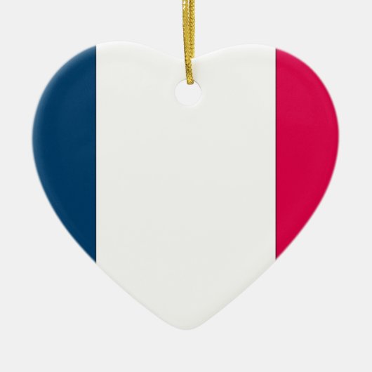フラグ フランス セラミックオーナメント (正面)